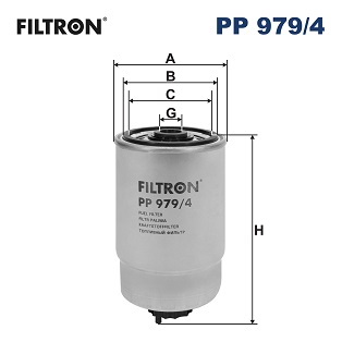 FILTRON - PP 979/4 - Filter za gorivo (Sistem za dovod goriva)