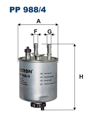 FILTRON - PP 988/4 - Filter za gorivo (Sistem za dovod goriva)