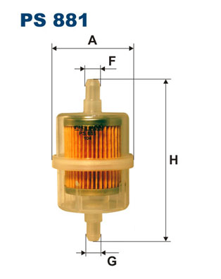 FILTRON - PS 881 - Filter za gorivo (Sistem za dovod goriva)