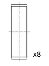 Picture of FAI AutoParts - BB2084-STD - Big End Bearings (Crankshaft Drive)