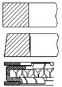 Picture of FAI AutoParts - PR42-000 - Piston Ring Kit (Crankshaft Drive)