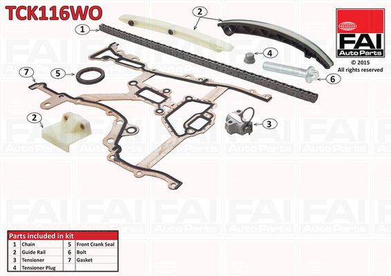 Picture of FAI AutoParts - TCK116WO - Timing Chain Kit (Engine Timing)