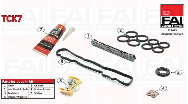 Picture of FAI AutoParts - TCK7 - Timing Chain Kit (Engine Timing)