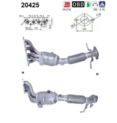 Picture of AS - 20425 - Catalytic Converter (Exhaust System)