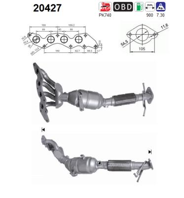 Picture of AS - 20427 - Catalytic Converter (Exhaust System)