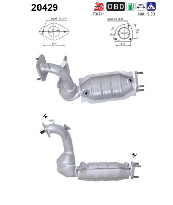 Picture of AS - 20429 - Catalytic Converter (Exhaust System)