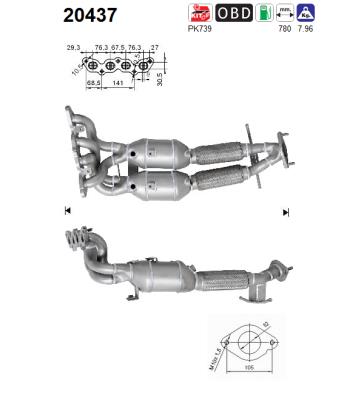 Picture of AS - 20437 - Catalytic Converter (Exhaust System)