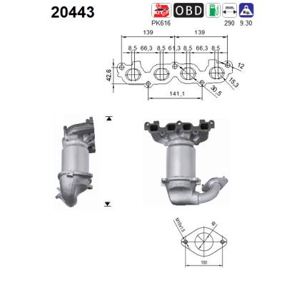 Picture of AS - 20443 - Catalytic Converter (Exhaust System)