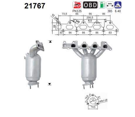 Picture of AS - 21767 - Catalytic Converter (Exhaust System)