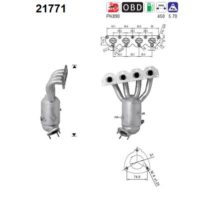 Picture of AS - 21771 - Catalytic Converter (Exhaust System)