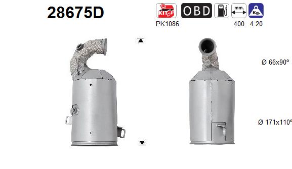 Picture of AS - 28675D - Catalytic Converter (Exhaust System)