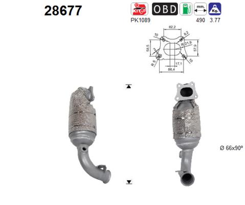 Picture of AS - 28677 - Catalytic Converter (Exhaust System)