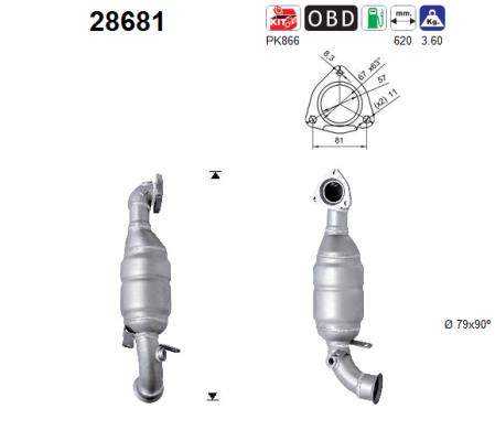 Picture of AS - 28681 - Catalytic Converter (Exhaust System)