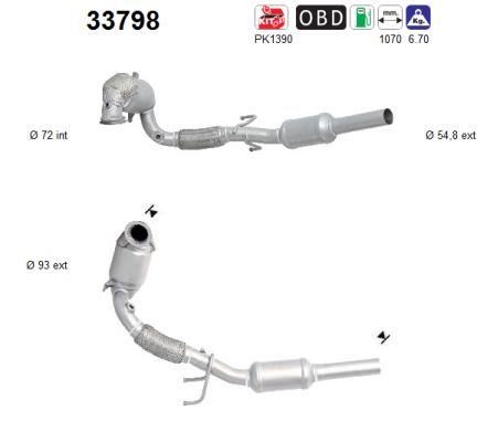 Picture of AS - 33798 - Catalytic Converter (Exhaust System)