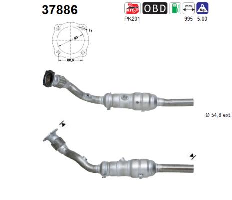 Picture of AS - 37886 - Catalytic Converter (Exhaust System)