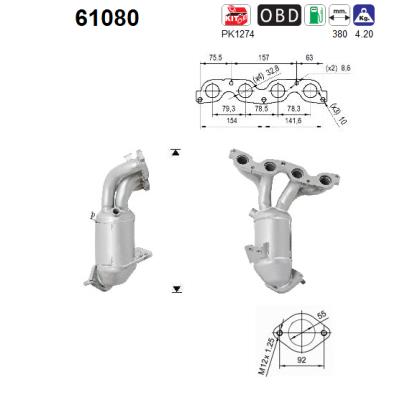 Picture of AS - 61080 - Catalytic Converter (Exhaust System)