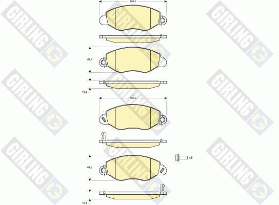 Picture of Brake Kit, disc brake - GIRLING - 6411414