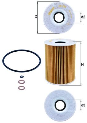 MAHLE filter ulja OX 254D3 BMW E90 M3