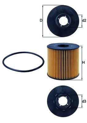 MAHLE filter ulja RENAULT OX 210D LAGUNA,ESPACE,MASTER 2.2DCI,2.5DCI