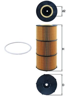 MAHLE filter ulja MB OX832D ACTROS MP4