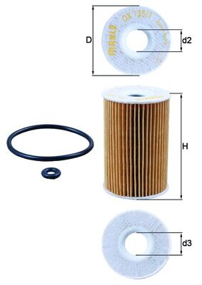 MAHLE filter ulja MB OX 135/1D MB A KLASA ULOŽAK