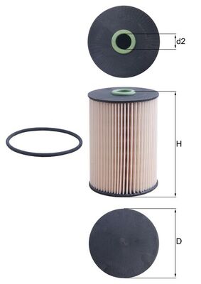 Image de Filtre à carburant - MAHLE - KX 228D