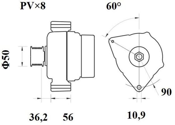 Image de Alternateur - MAHLE - MG 851