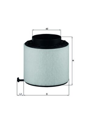 MAHLE filter zraka AUDI LX 2092D A-4 2.7TDI,3.0TDI 07->
