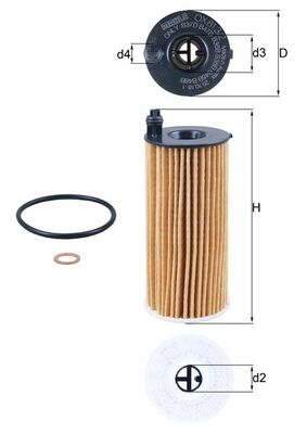 MAHLE filter ulja BMW OX 813/2D/OX 813/1D 520D 14->