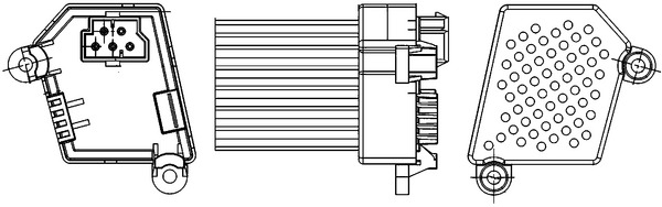 Picture of Regulator -  interior blower - MAHLE - ABR 33 000S