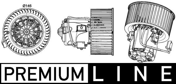 Picture of Interior Blower - MAHLE - AB 150 000P