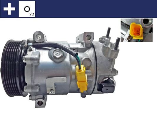 Picture of Compressor -  air conditioning - MAHLE - ACP 359 000S