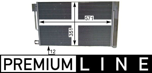 Picture of Condenser -  air conditioning - MAHLE - AC 367 000P