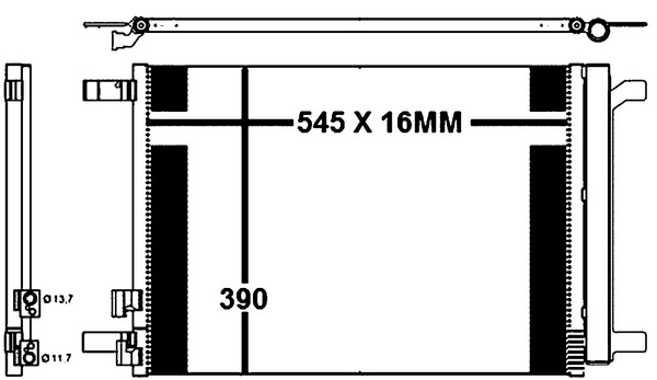 Image de Condenseur, climatisation - MAHLE - AC 772 000P