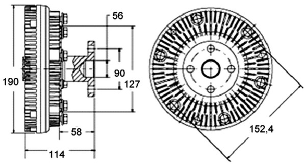 Image de Embrayage, ventilateur de radiateur - MAHLE - CFC 140 000P