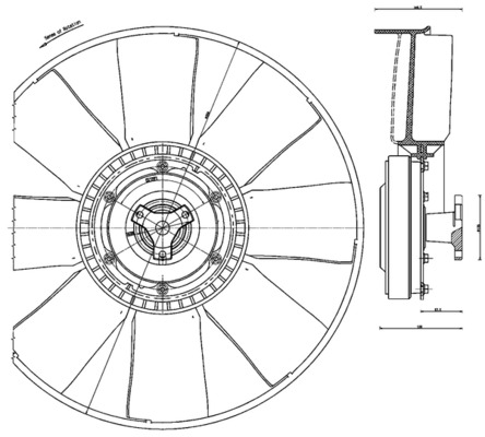 VENTILATOR HLADNJAKA - MAHLE - CFF 479 000P