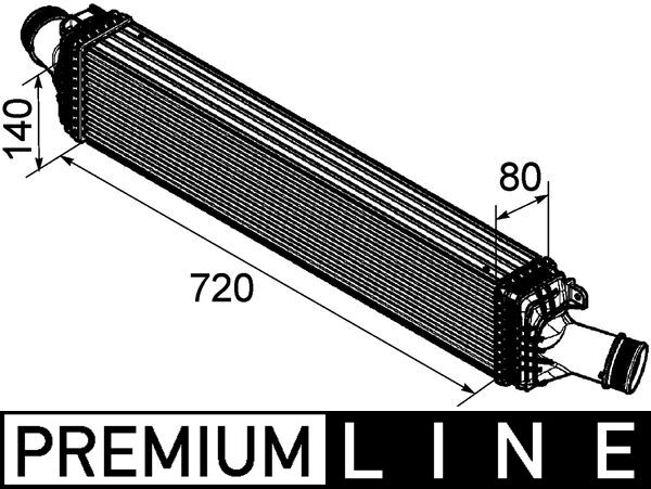 Picture of Charge Air Cooler - MAHLE - CI 169 000P