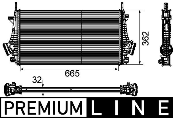 Picture of Charge Air Cooler - MAHLE - CI 191 000P