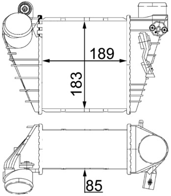 Picture of Charge Air Cooler - MAHLE - CI 22 000S