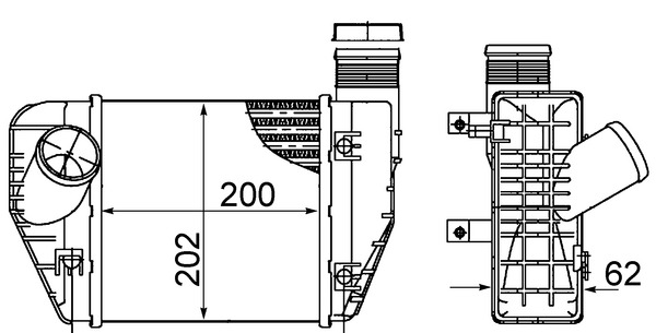 Picture of Charge Air Cooler - MAHLE - CI 423 000S