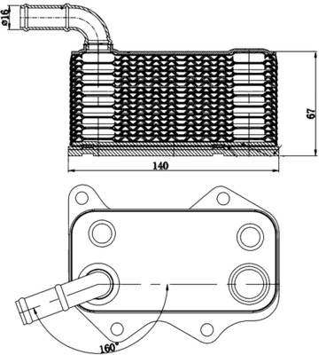 HLADNJAK ULJA ZA MOTOR - MAHLE - CLC 174 000S