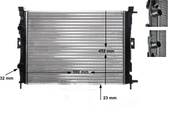Picture of Radiator -  engine cooling - MAHLE - CR 1690 000S