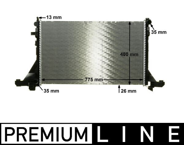 Picture of Radiator -  engine cooling - MAHLE - CR 1770 000P