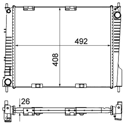 Picture of Radiator -  engine cooling - MAHLE - CR 841 000S