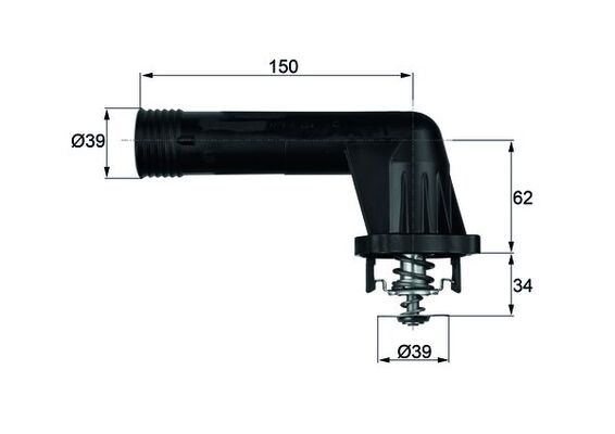 MAHLE - TI 20 95 - Termostat, rashladna tečnost (Hlađenje)