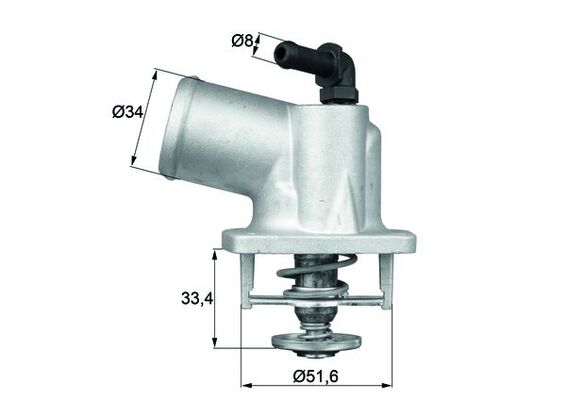 Picture of Thermostat - MAHLE - TI 54 92D