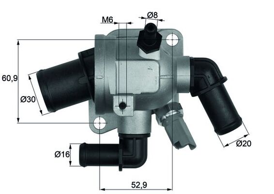 MAHLE - TI 173 88 - Termostat, rashladna tečnost (Hlađenje)