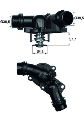 MAHLE - TM 13 97 - Termostat, rashladna tečnost (Hlađenje)