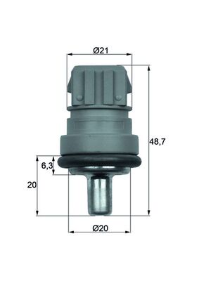 Picture of Sensor, coolant temperature - MAHLE - TSE 1D