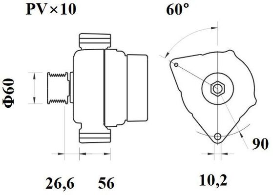 Image de Alternateur - MAHLE - MG 894
